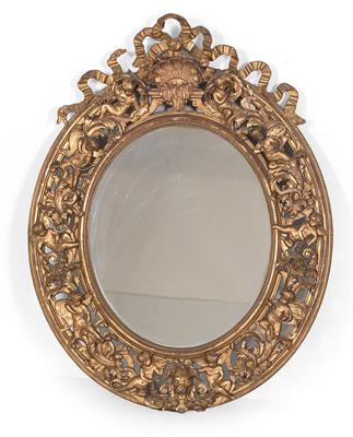 Oval Historicist mirror, - Nábytek, koberce