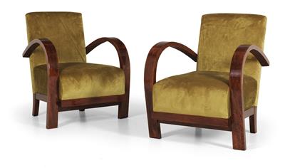 Pair of armchairs, - Furniture