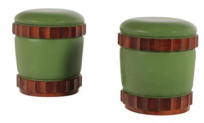 Pair of Art Deco bar stools, - Furniture