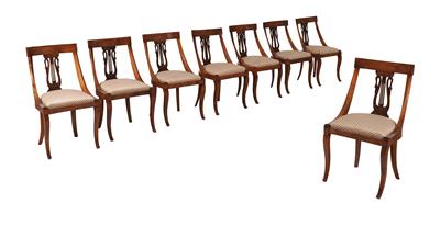 Set of 8 chairs, - Furniture