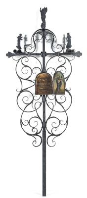 Iron funerary cross, - Mobili rustici