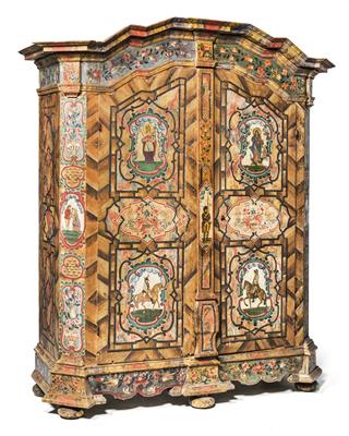 Upper Austrian rustic cabinet, - Rustic Furniture