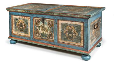 Upper Austrian rustic coffer or “Reitertruhe”, - Mobili rustici