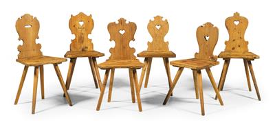 Set of 6 chairs, - Rustic Furniture