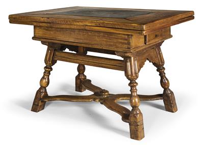 Rare model of a rustic extending table, - Rustikální nábytek