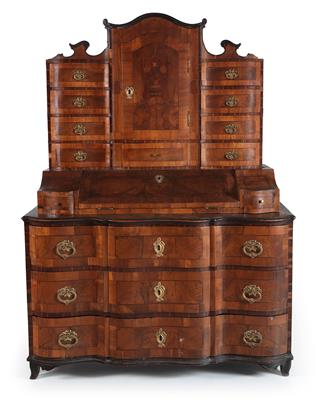 Baroque tabernacle bureau cabinet, - Nábytek