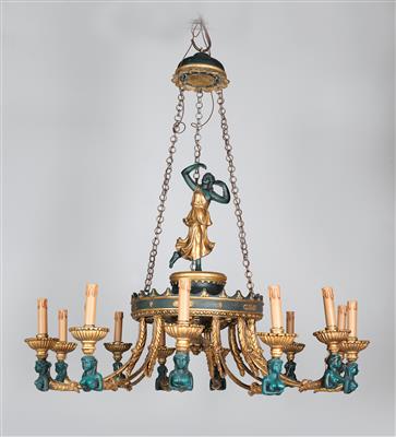 Large chandelier in Empire revival style, - Mobili e arti decorative