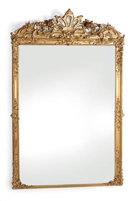 Large wall mirror, - Mobili e arti decorative