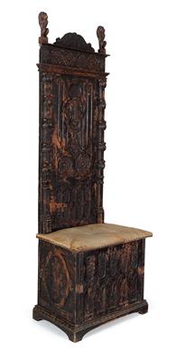 High back chair, - Mobili e arti decorative