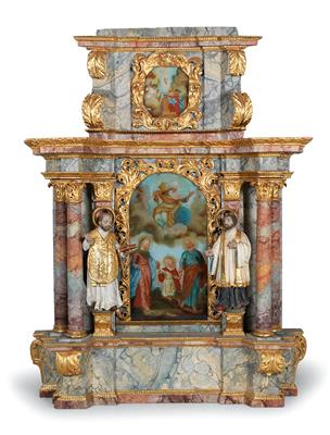 Small Baroque wall altar, - Mobili e arti decorative