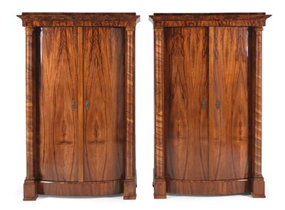 Pair of dainty Biedermeier cabinets, - Mobili e arti decorative