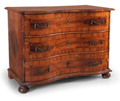 Late Baroque chest of drawers, - Furniture and Decorative Art