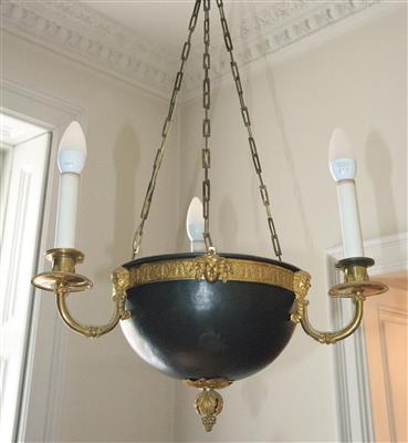 An Empire hanging lamp, - Collection Reinhold Hofstätter