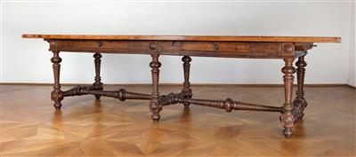 A large late Renaissance refectory table, - Collezione Reinhold Hofstätter