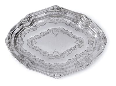 A Neapolitan Baroque tray, - Collection Reinhold Hofstätter