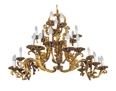 A Neo-Rococo bronze chandelier, - Collezione Reinhold Hofstätter