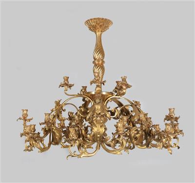 A Neo-Rococo bronze chandelier, - Kolekce Reinhold Hofstätter