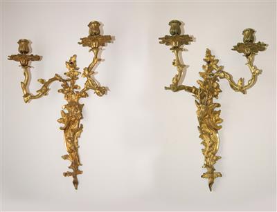 A pair of bronze appliqués, - Collezione Reinhold Hofstätter