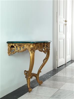 A Rococo console table, - Kolekce Reinhold Hofstätter