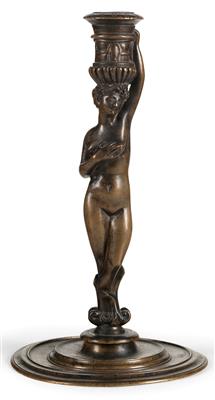 A figural candlestick, - Collection Reinhold Hofstätter