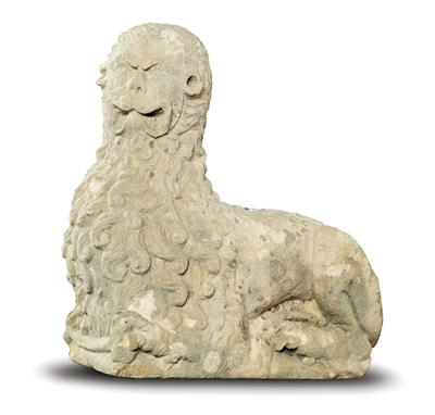 Gothic stone lion, - Collezione Reinhold Hofstätter