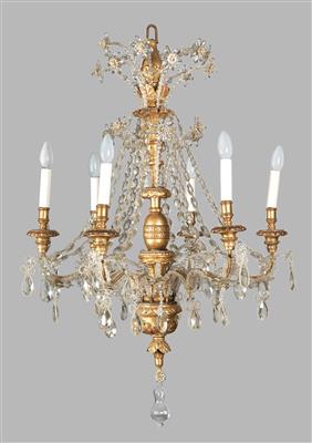 An Italian crown-shaped chandelier, - Collezione Reinhold Hofstätter