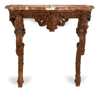A small late Baroque console table, - Collection Reinhold Hofstätter