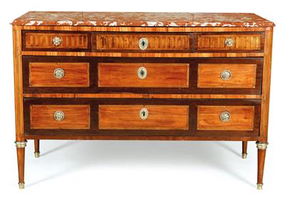 A Louis XVI chest of drawers, - Collection Reinhold Hofstätter