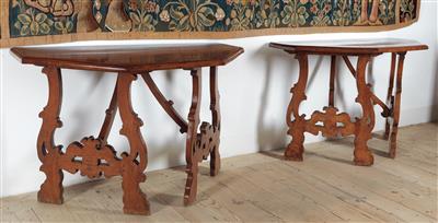 A pair of Baroque console tables, - Collection Reinhold Hofstätter