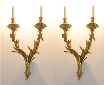 A pair of bronze appliques, - Collezione Reinhold Hofstätter