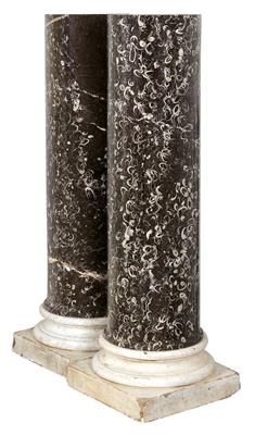 A pair of marble columns, - Collection Reinhold Hofstätter