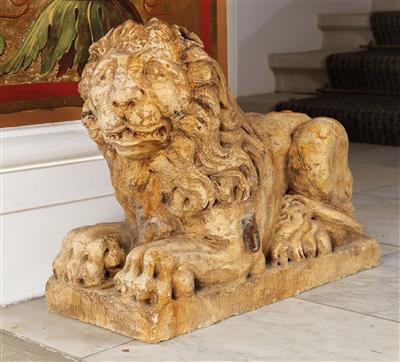 Two portal lions, - Kolekce Reinhold Hofstätter