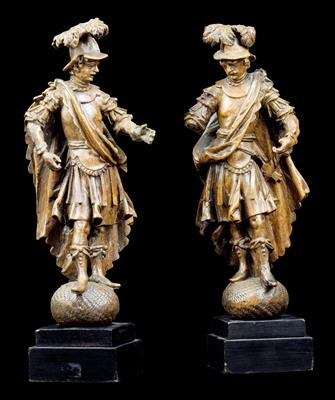 Zwei Soldaten, Modelle für ein Denkmal, - Sammlung Reinhold Hofstätter