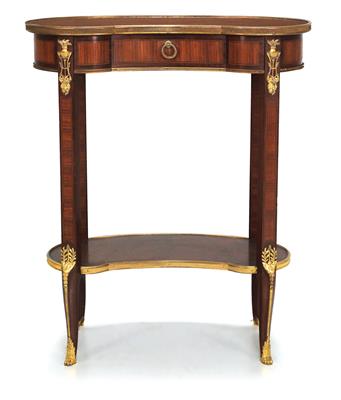 Elegantes nierenförmiges Tischchen, - Möbel und dekorative Kunst
