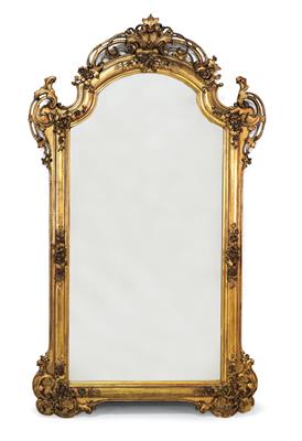 Large salon wall mirror, - Furniture and Decorative Art