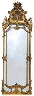 Splendid historicist wall mirror, - Nábytek