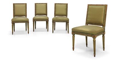 Set of 4 Neo-Classical chairs, - Furniture and Decorative Art