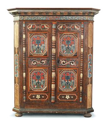 Early Gmunden rustic cabinet, - Rustic Furniture