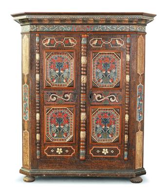 Early Gmunden rustic cabinet, - Rustikální nábytek