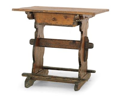 Small archaic rustic work table, - Rustikální nábytek