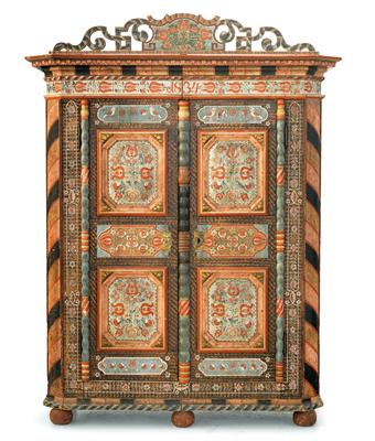 Museum quality Upper Austrian rustic cabinet, - Rustikální nábytek
