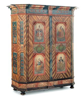 Upper Austrian rustic cabinet, - Rustic Furniture