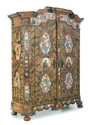 Upper Austrian rustic cabinet, - Rustic Furniture