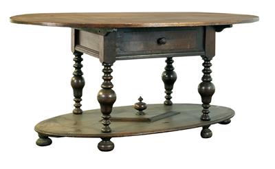 Provincial oval Baroque table, - Rustikální nábytek