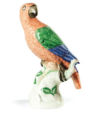 A parrot perched on a branch, - Property from Aristocratic Estates and Important Provenance