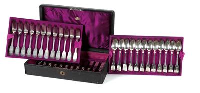 A Prague cutlery set for 12 people, - Majetek aristokratického původu a předměty důležitých proveniencí