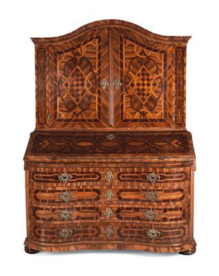 Baroque bureau cabinet, - Nábytek