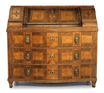 Baroque bureau cabinet, - Furniture and Decorative Art