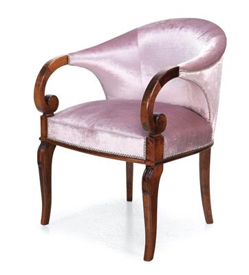 French late Empire armchair, - Nábytek