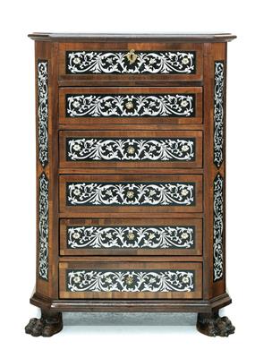 Half height chest of drawers, - Furniture and Decorative Art